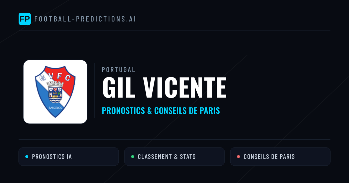 GIL Vicente Pronostics & Statistiques