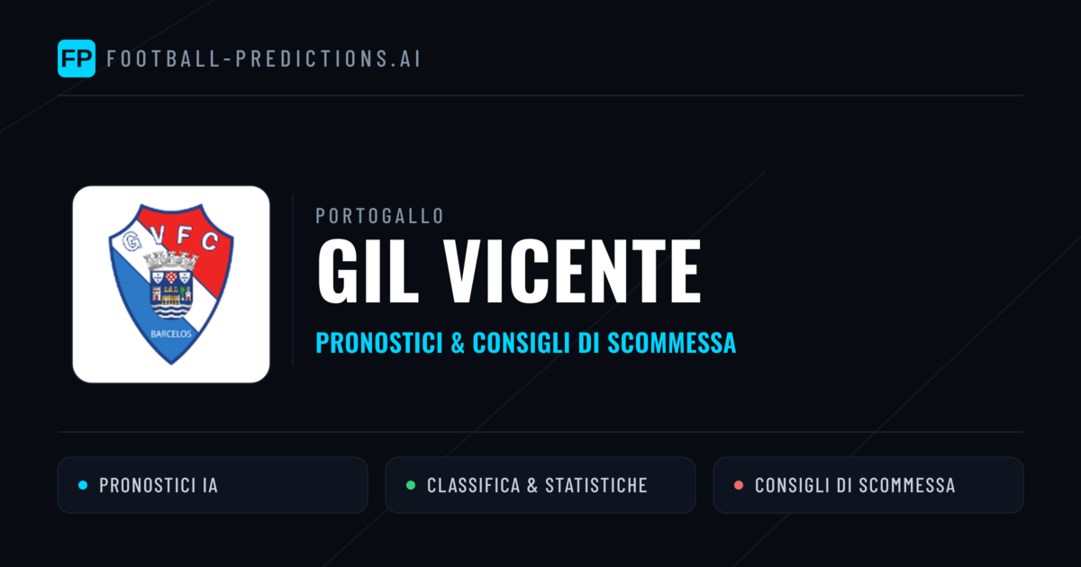 Pronostici e Statistiche GIL Vicente