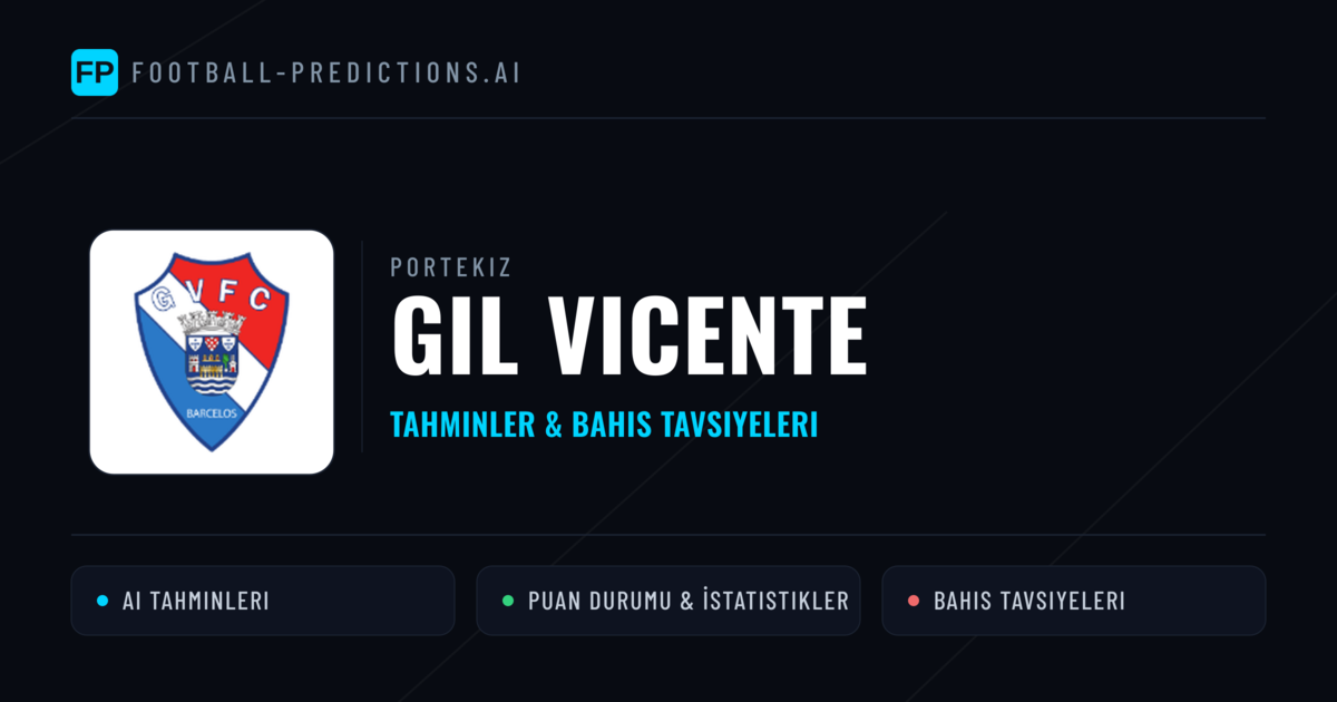 GIL Vicente Tahminleri & İstatistikler