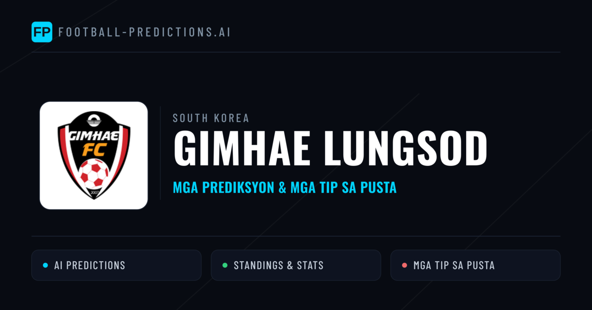 Gimhae Lungsod Predictions & Stats