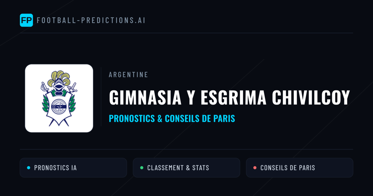 Gimnasia y Esgrima Chivilcoy Pronostics & Statistiques