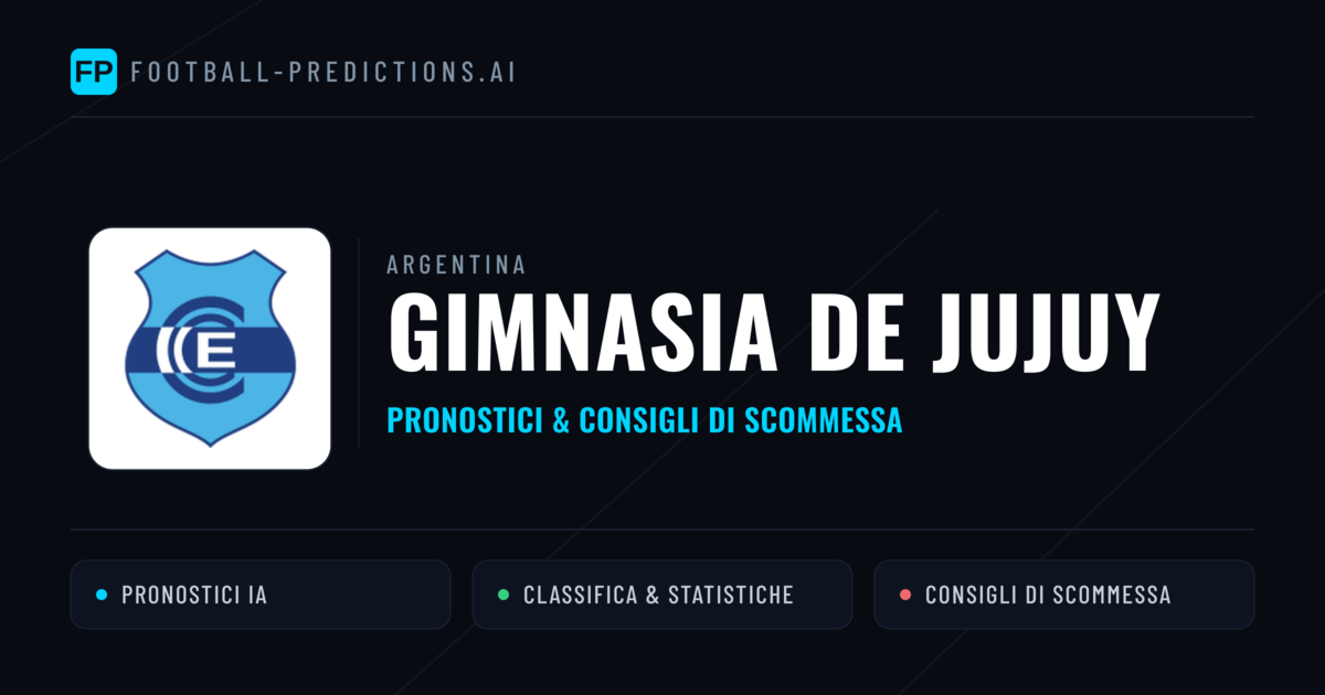 Pronostici e Statistiche Gimnasia de Jujuy