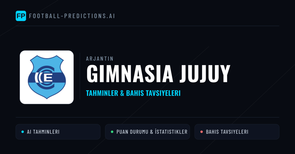 Gimnasia Jujuy Tahminleri & İstatistikler