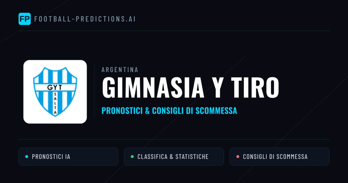 Pronostici e Statistiche Gimnasia y Tiro