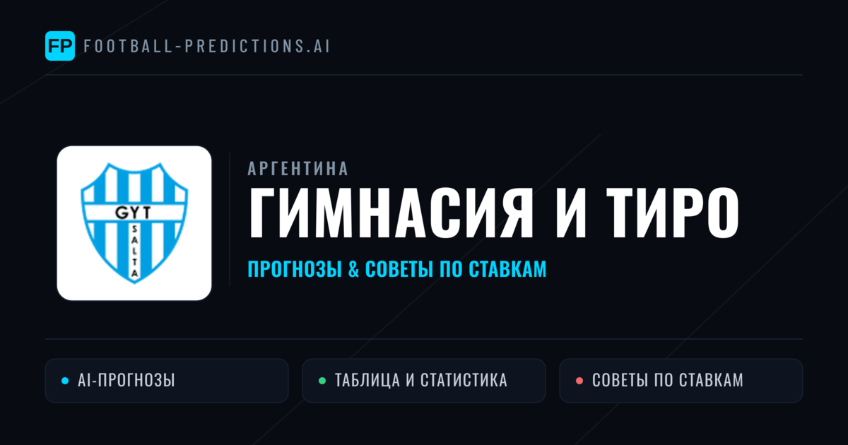 Гимнасия И Тиро прогнозы и статистика