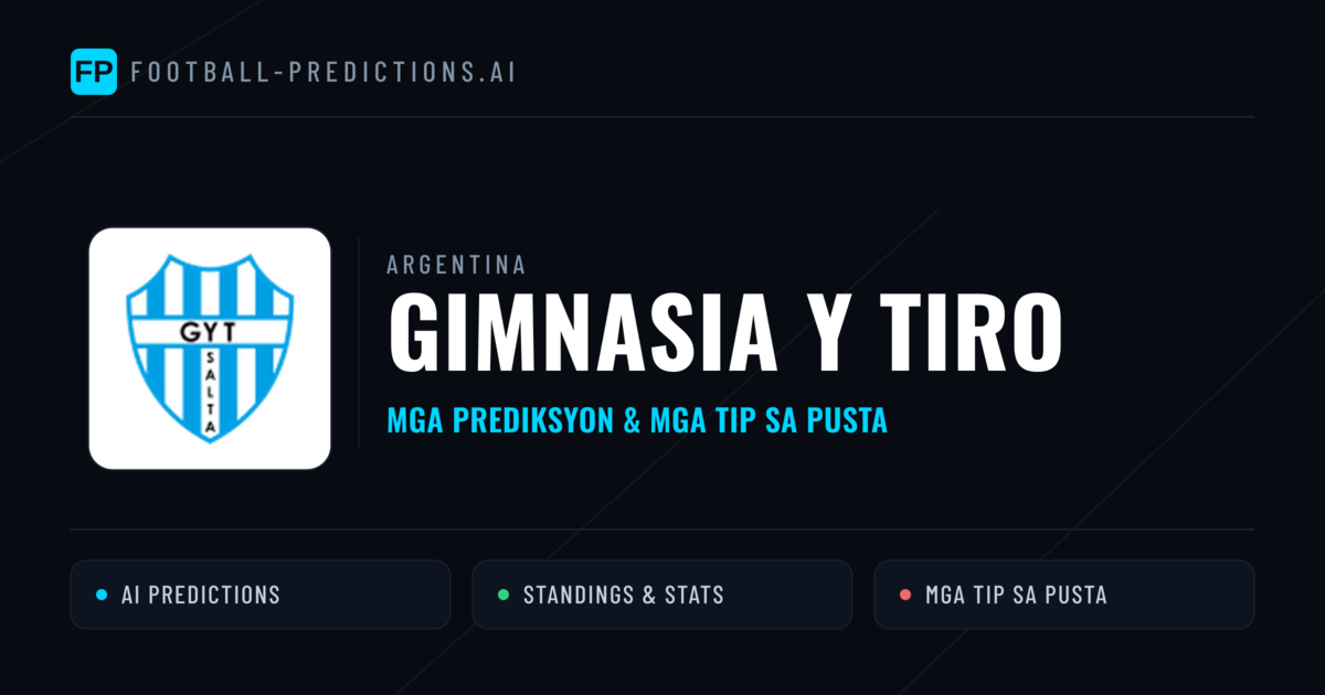 Gimnasia y Tiro Predictions & Stats