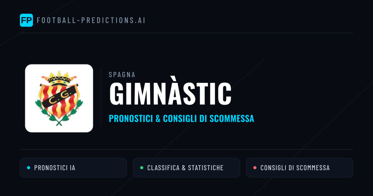 Pronostici e Statistiche Gimnàstic