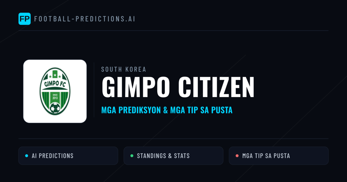 Gimpo Citizen Predictions & Stats