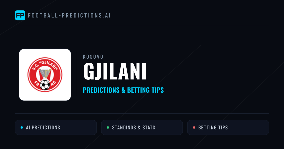 Gjilani Predictions & Stats