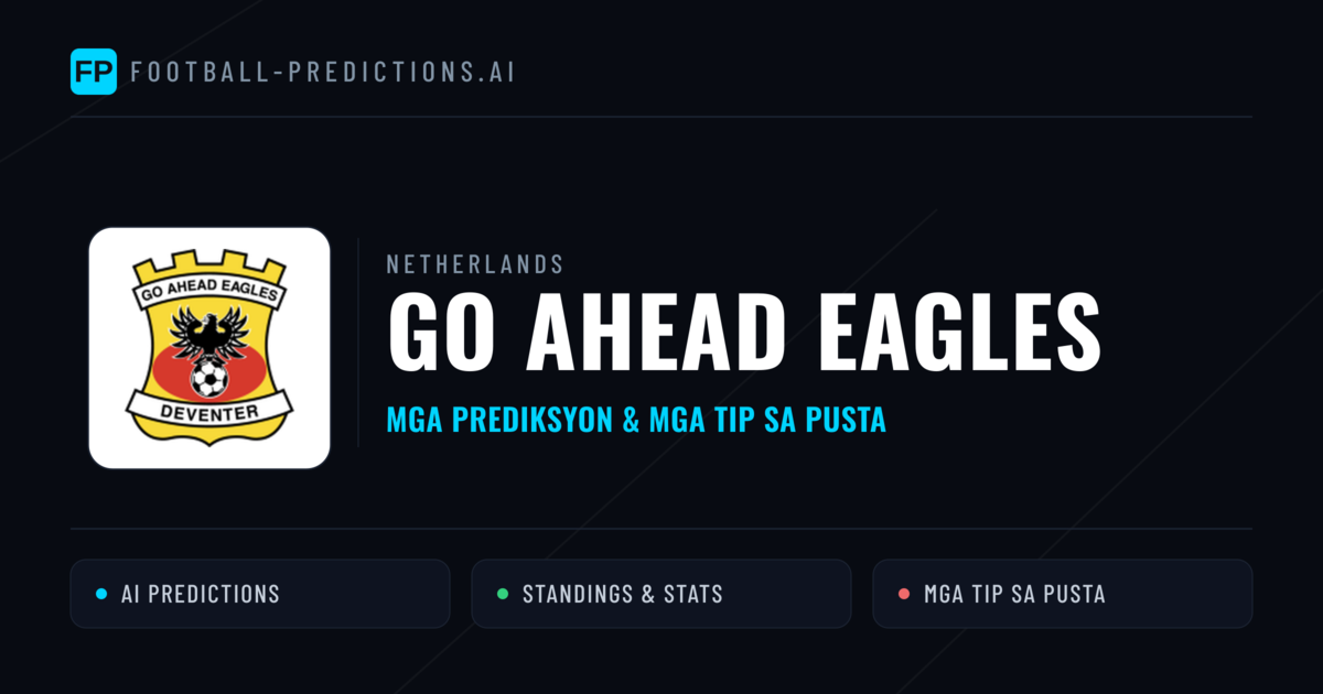 GO Ahead Eagles Predictions & Stats