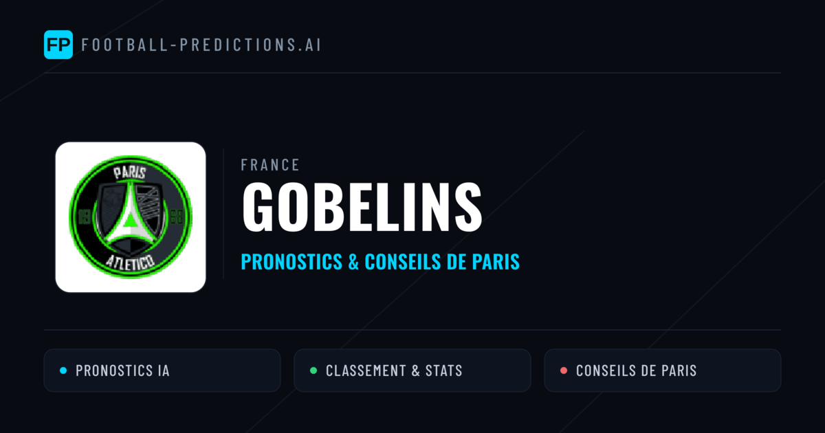 Gobelins Pronostics & Statistiques