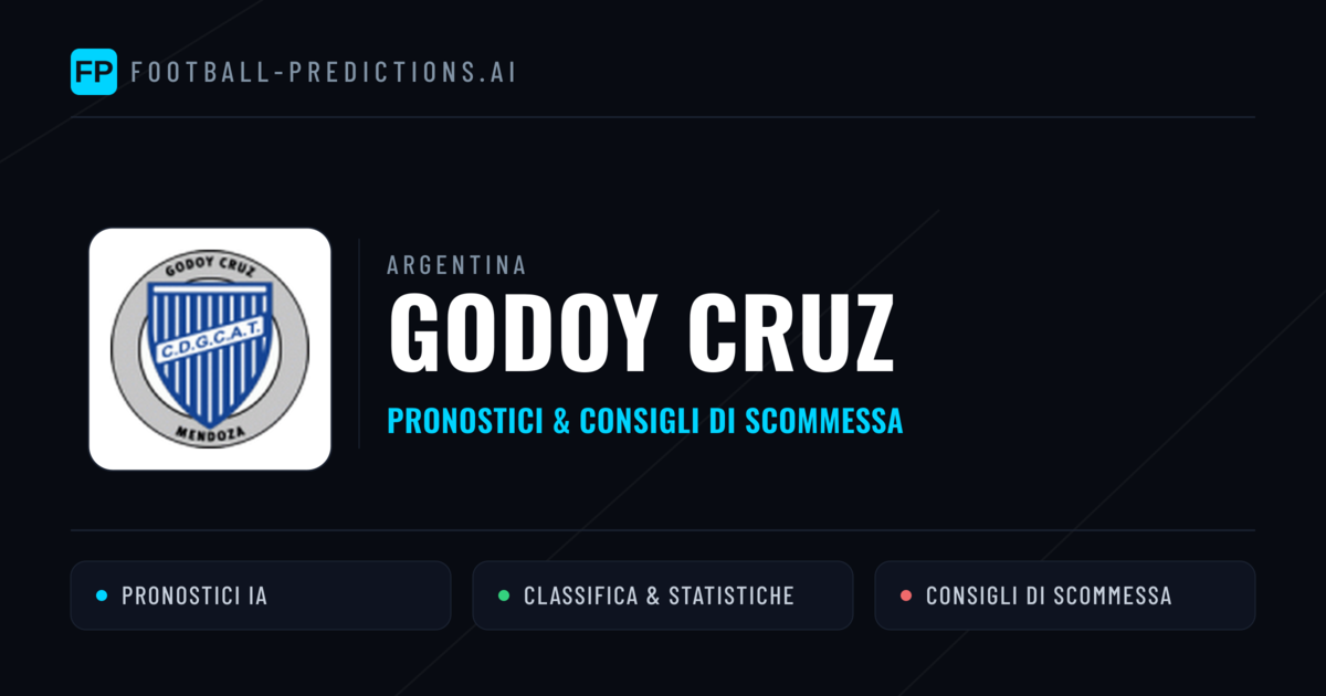 Pronostici e Statistiche Godoy Cruz