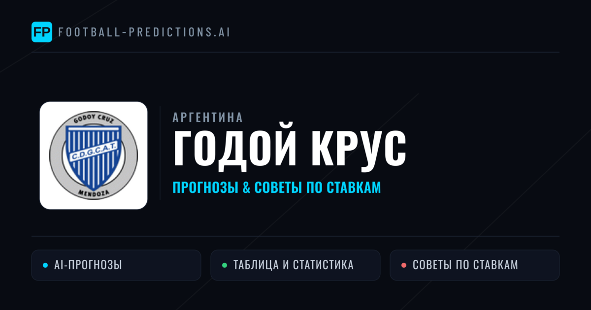Годой Крус прогнозы и статистика