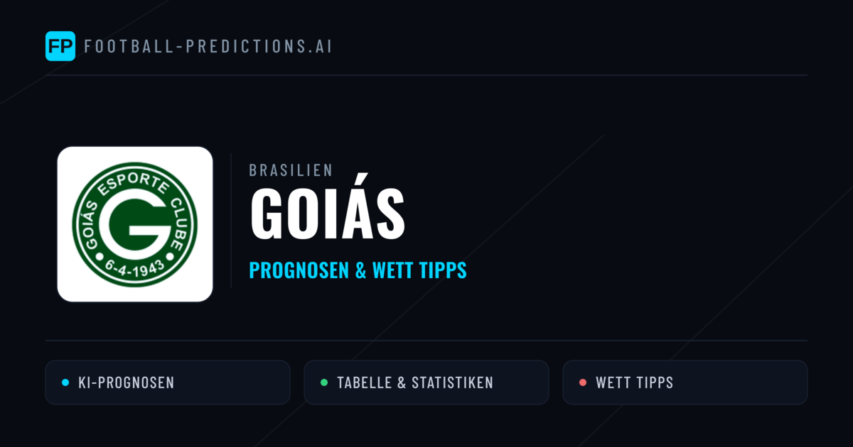 Goiás Prognosen & Statistiken