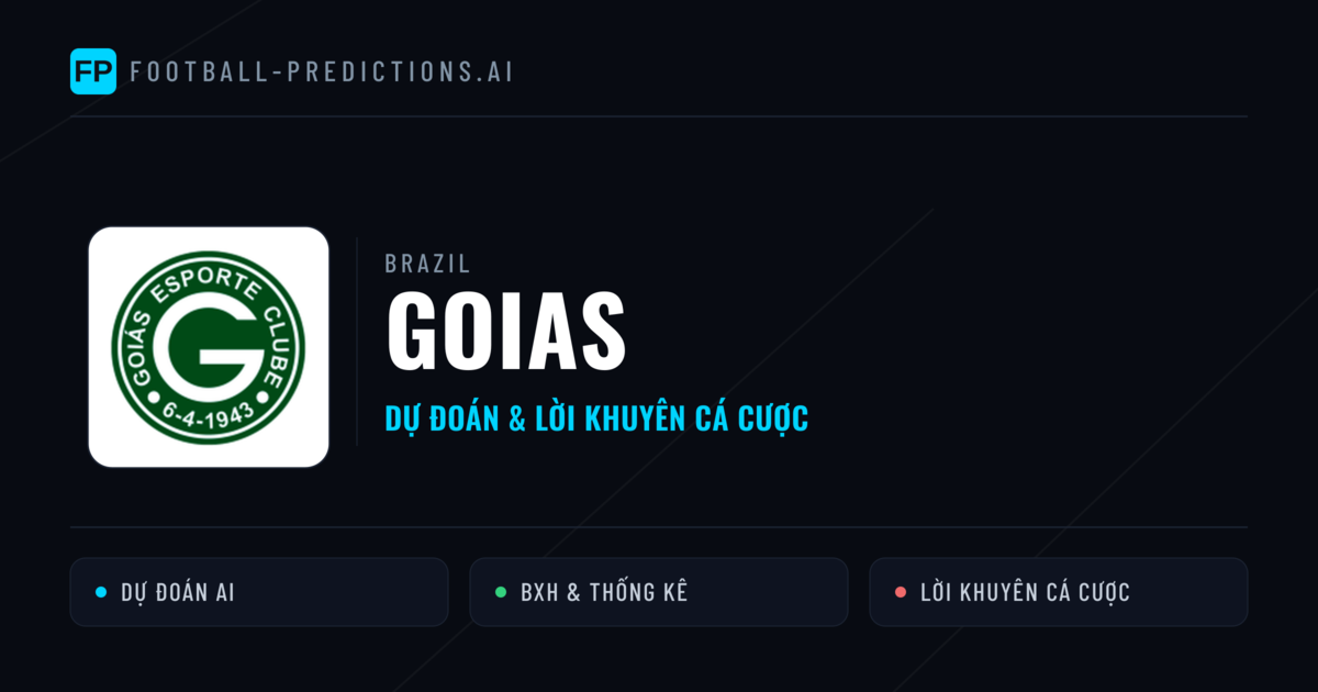 Goias Dự đoán & Thống kê