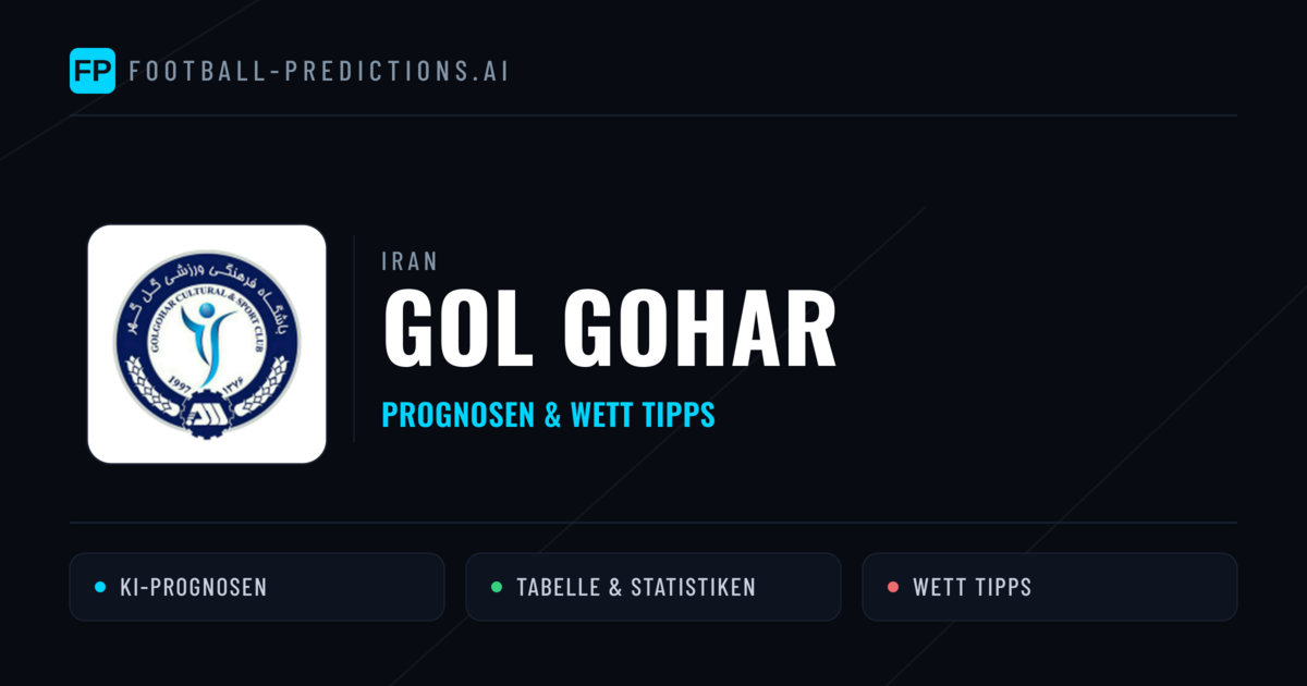 Gol Gohar Prognosen & Statistiken