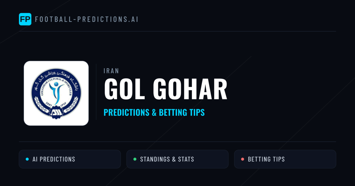 Gol Gohar Predictions & Stats