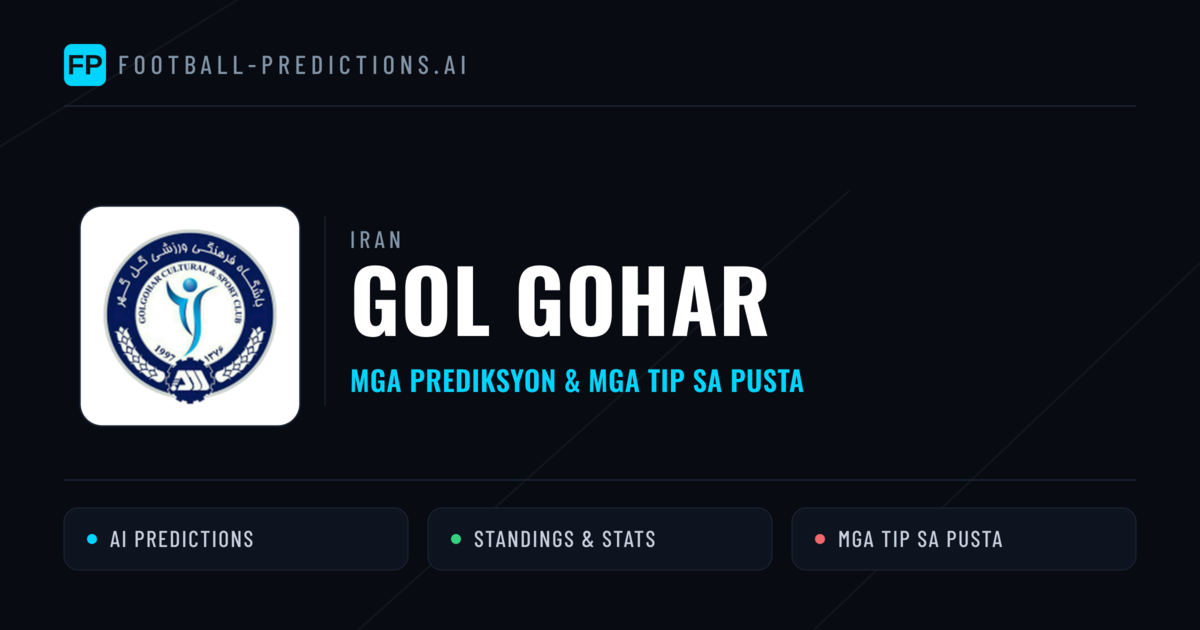 Gol Gohar Predictions & Stats