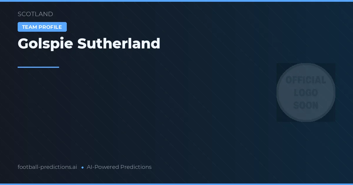 Golspie Sutherland Pronostics & Statistiques
