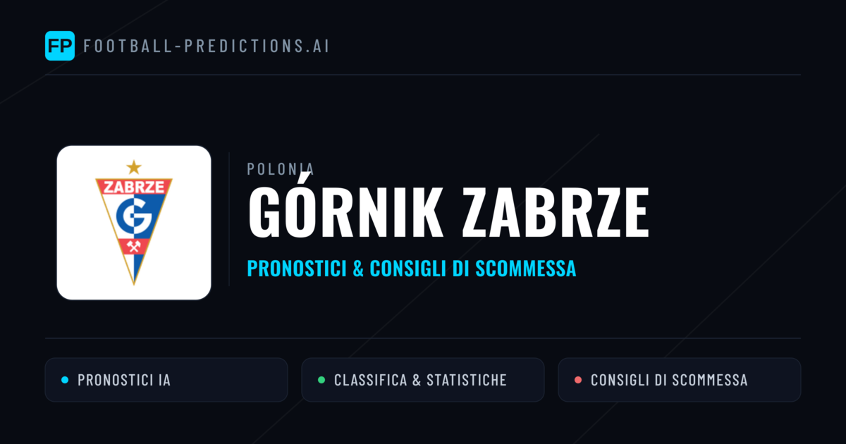 Pronostici e Statistiche Górnik Zabrze