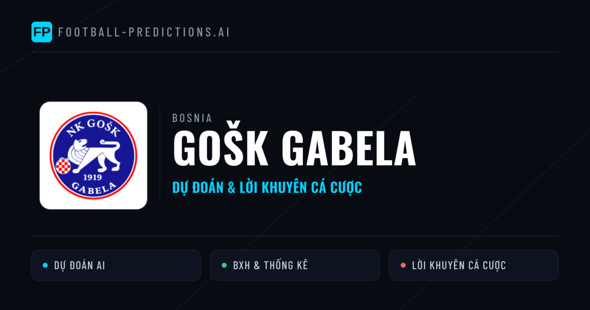 GOŠK Gabela Dự đoán & Thống kê