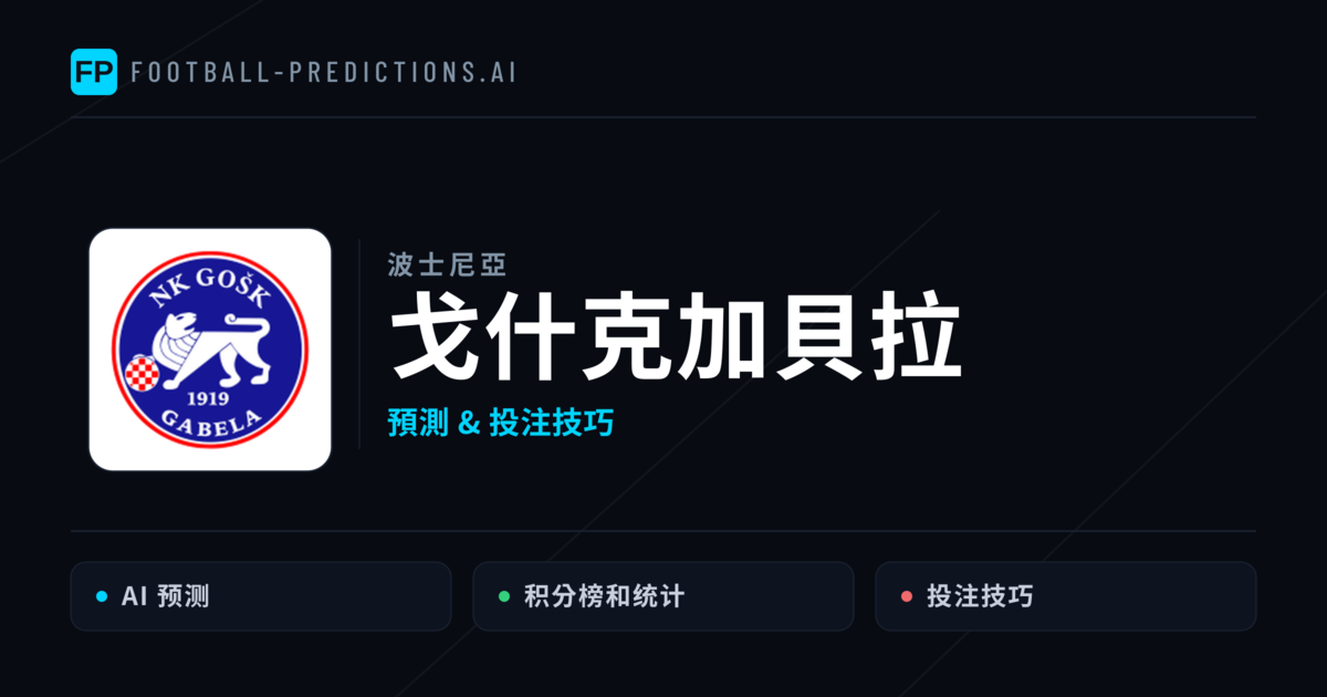 戈什克加貝拉 運彩分析|足球預測與數據