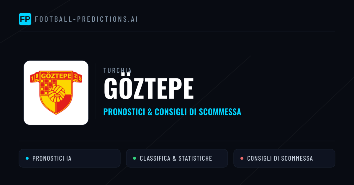 Pronostici e Statistiche Göztepe