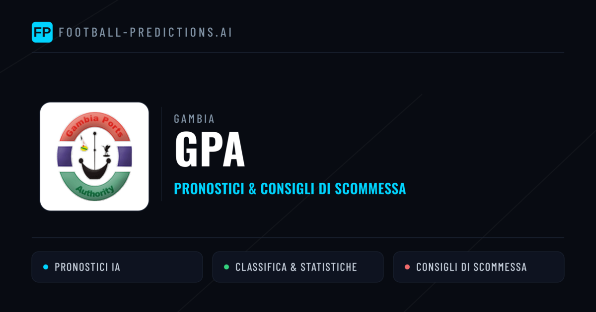 Pronostici e Statistiche GPA