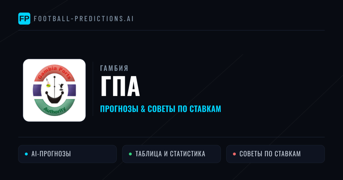 ГПА прогнозы и статистика