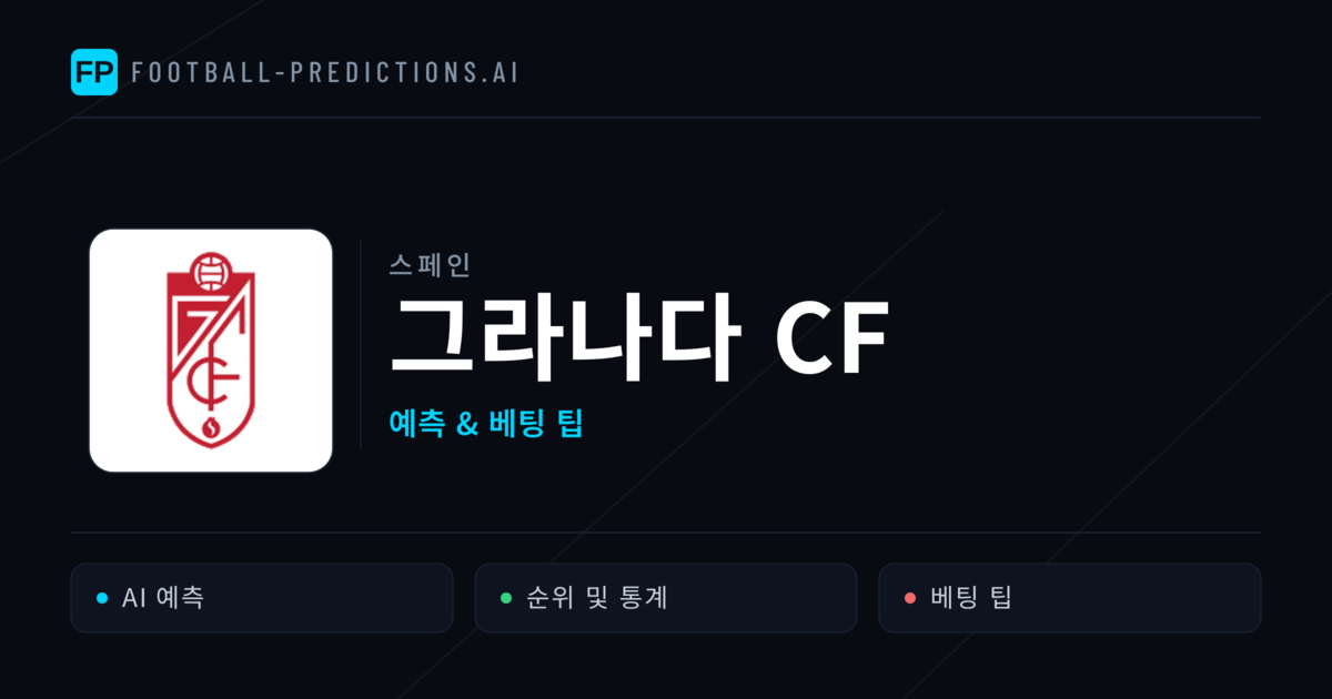 그라나다 CF 축구 예측 & 통계