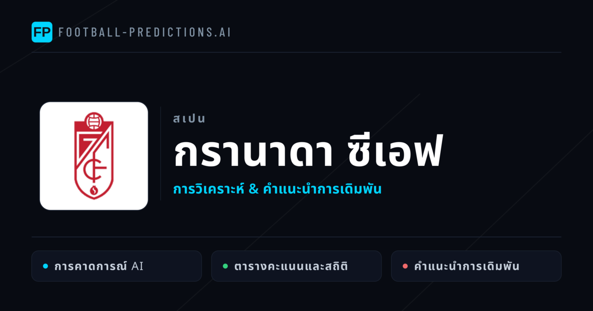 กรานาดา ซีเอฟ การวิเคราะห์และสถิติ