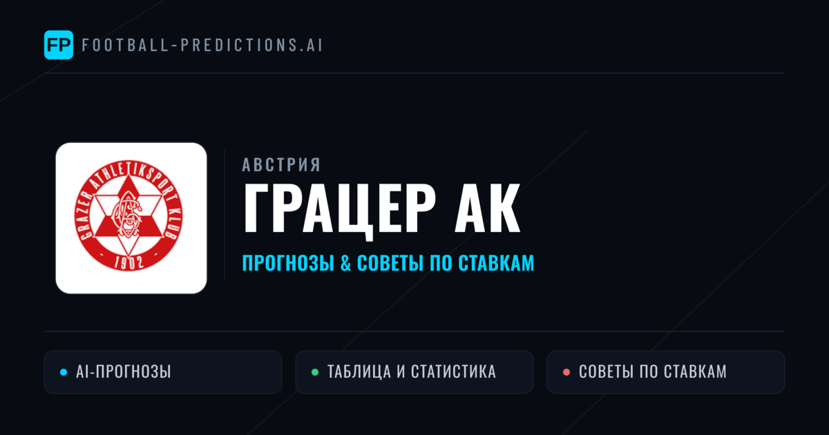 Грацер АК прогнозы и статистика