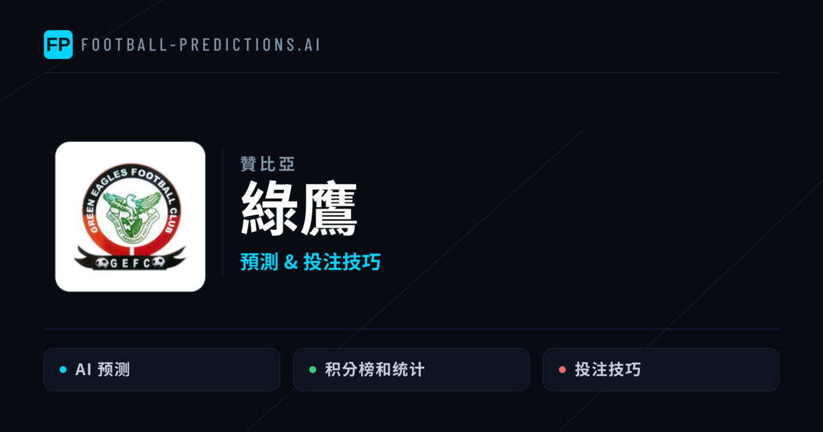 綠鷹 運彩分析|足球預測與數據