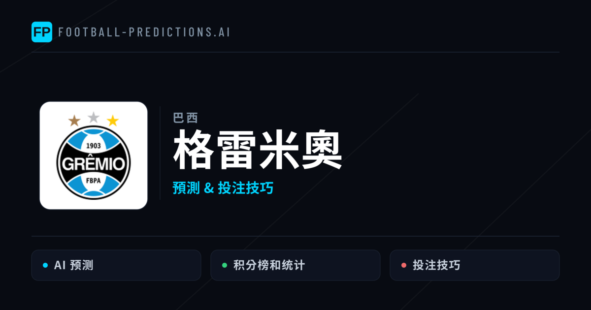 格雷米奧 運彩分析｜足球預測與數據