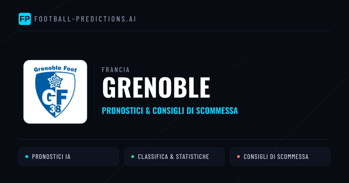 Pronostici e Statistiche Grenoble