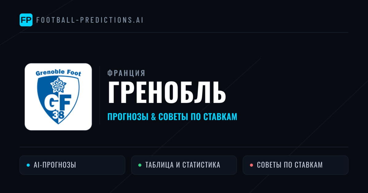Гренобль прогнозы и статистика