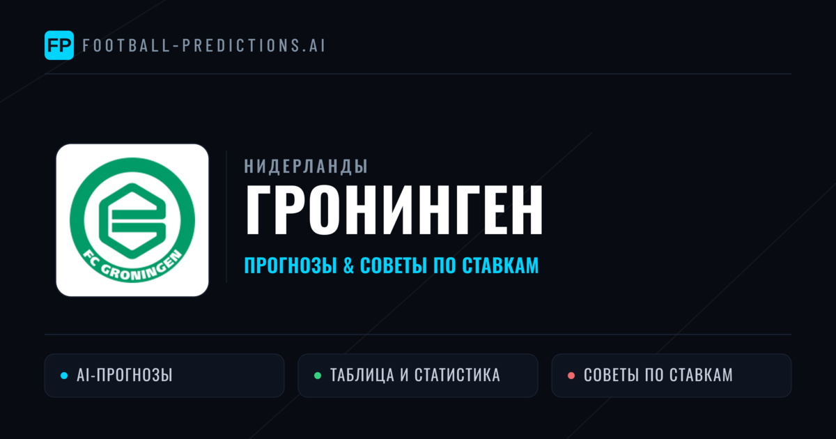 Гронинген прогнозы и статистика
