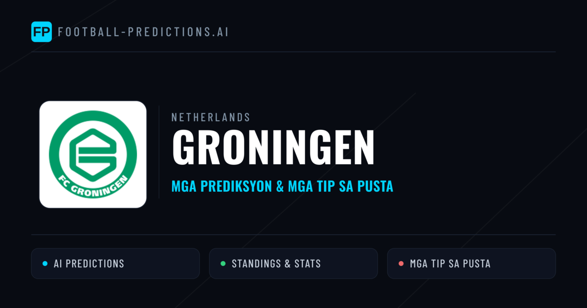Groningen Predictions & Stats