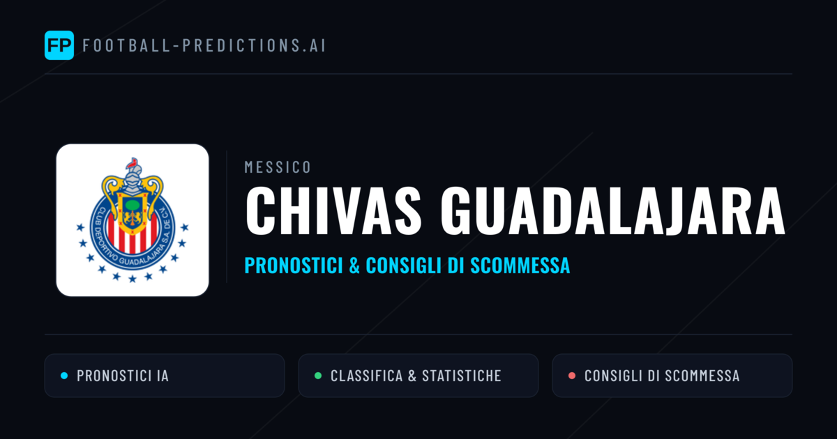 Pronostici e Statistiche Chivas Guadalajara