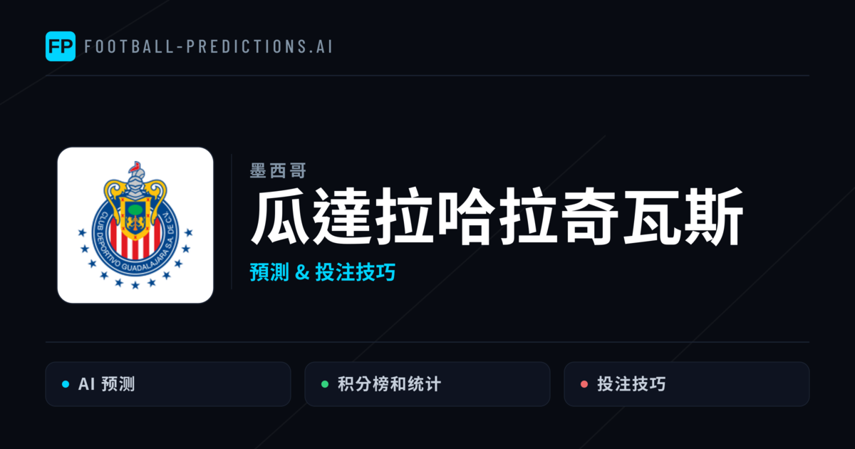 瓜達拉哈拉奇瓦斯 運彩分析|足球預測與數據