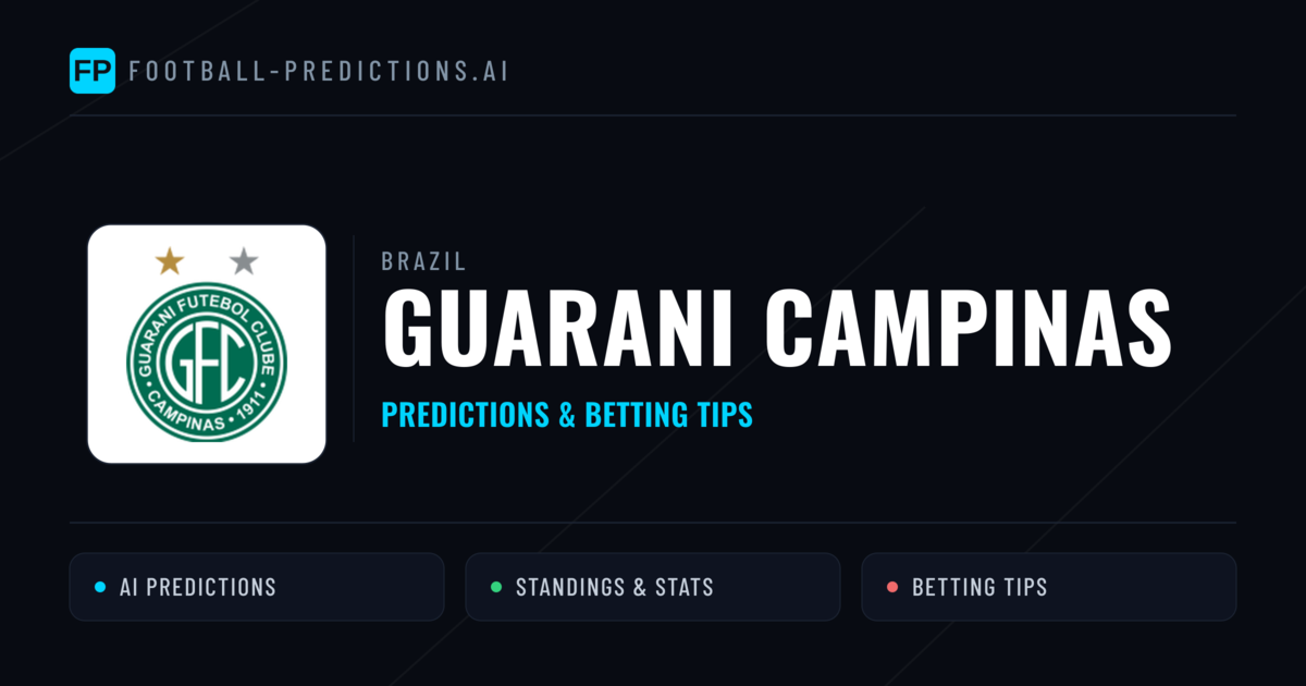 Guarani Campinas Predictions & Stats