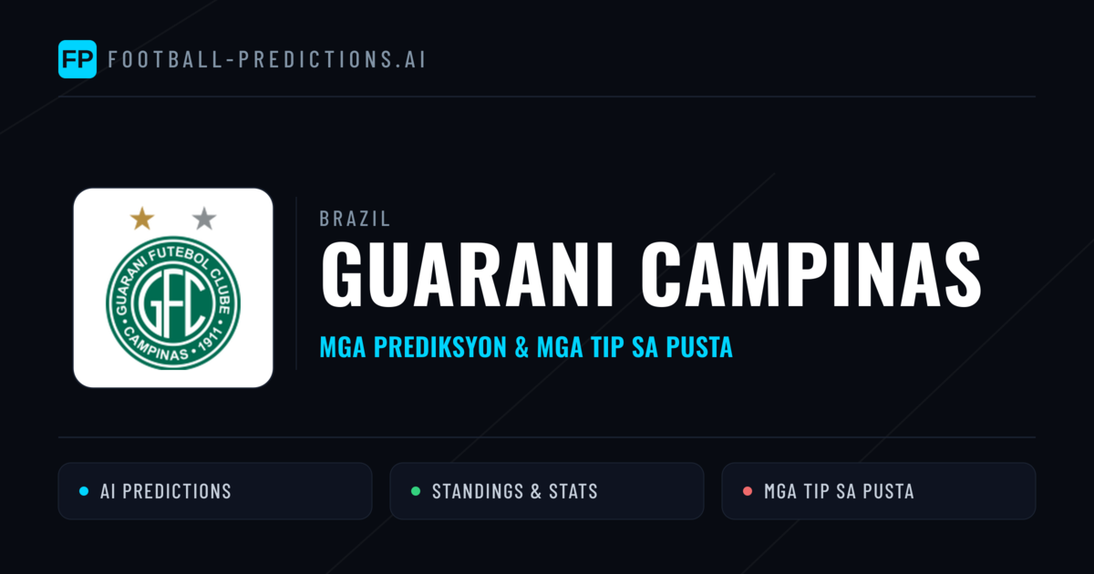 Guarani Campinas Predictions & Stats