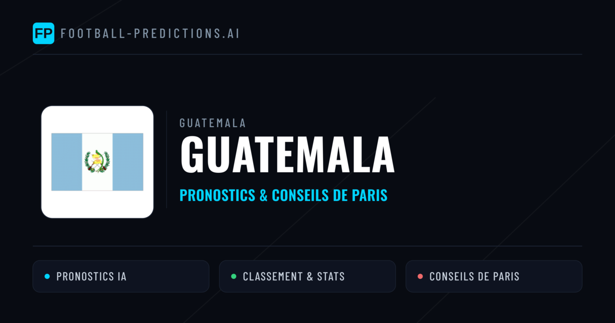 Guatemala Pronostics & Statistiques