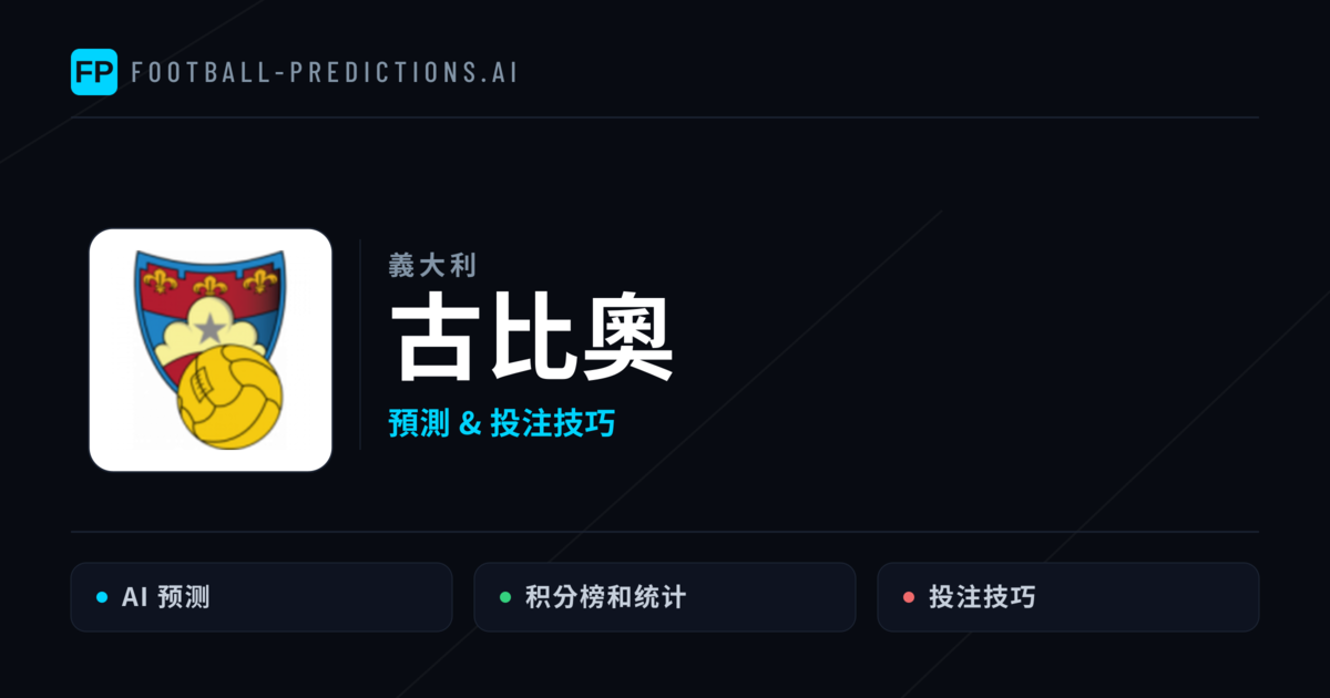 古比奧 運彩分析｜足球預測與數據