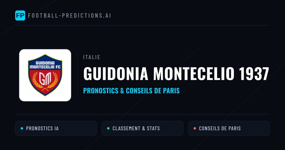 Guidonia Montecelio 1937 Pronostics & Statistiques