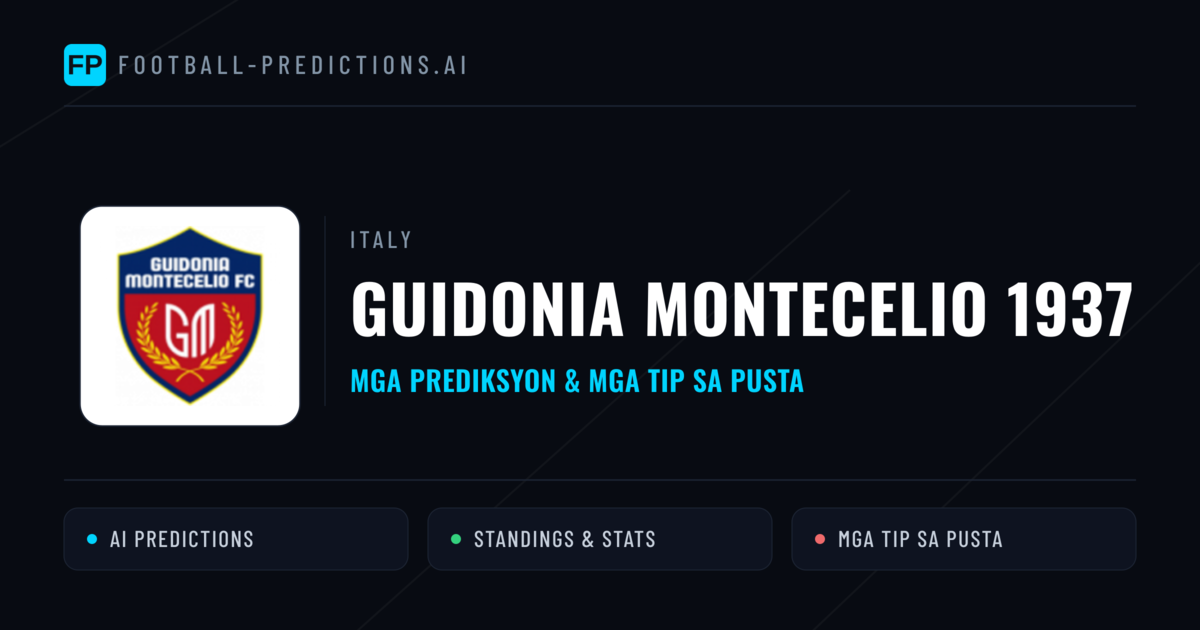 Guidonia Montecelio 1937 Predictions & Stats