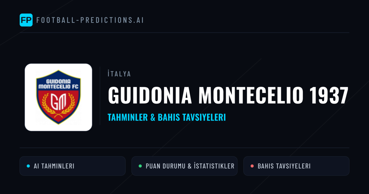 Guidonia Montecelio 1937 Tahminleri & İstatistikler