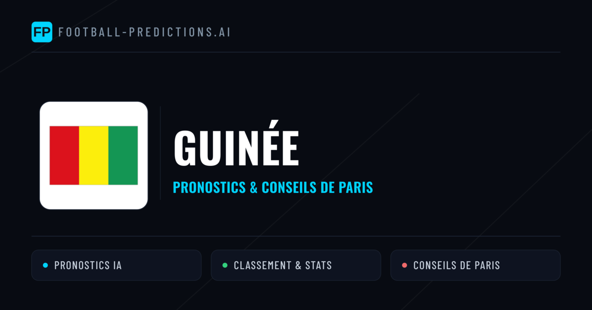Guinée Pronostics & Statistiques