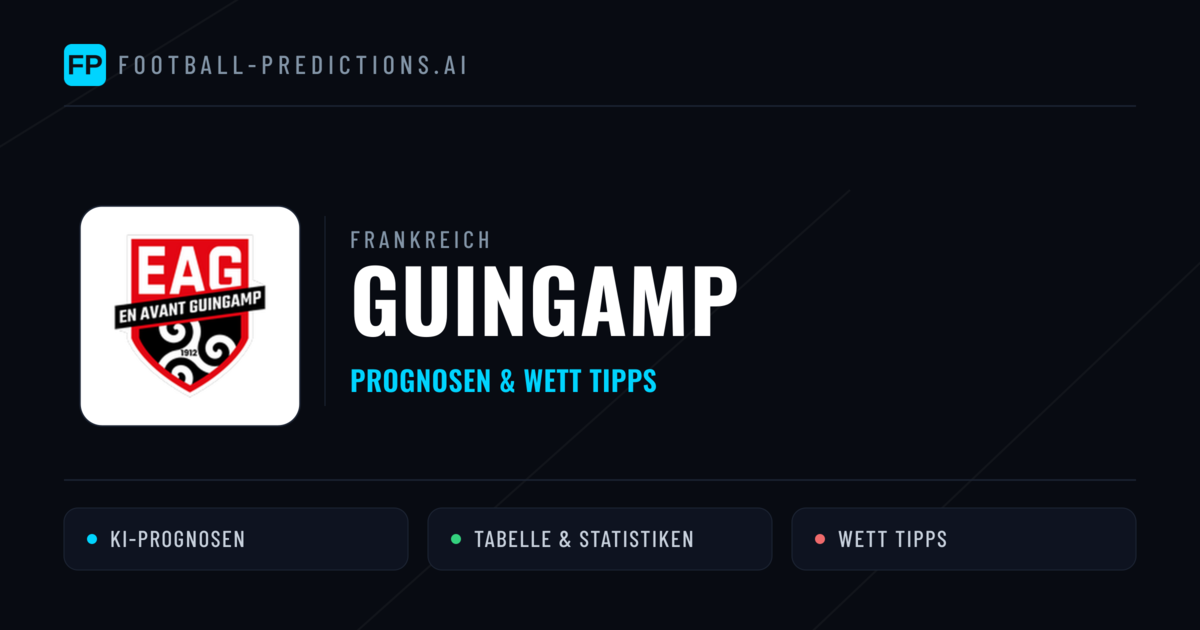 Guingamp Prognosen & Statistiken