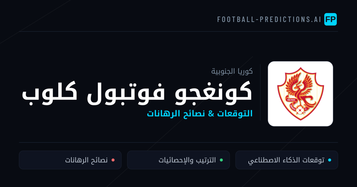 كونغجو فوتبول كلوب توقعات واحصائيات